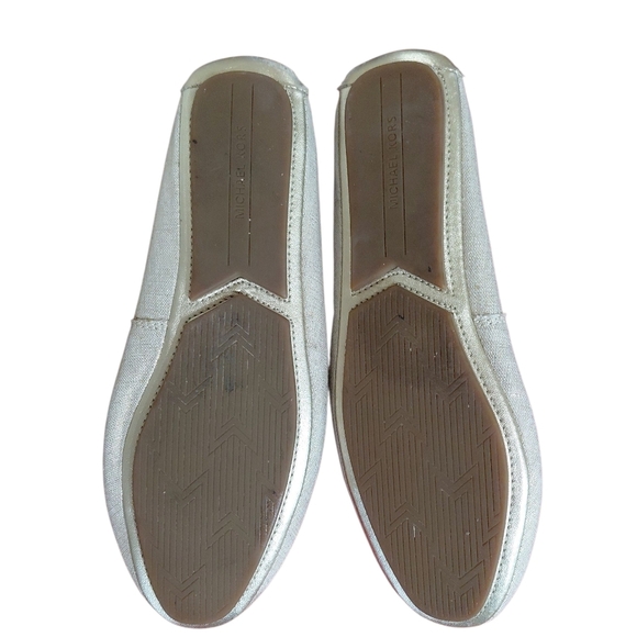 Michael Kors Gold Shimmering Ballet flats Women’s Lillie Moccasins 7.5 - Picture 5 of 12